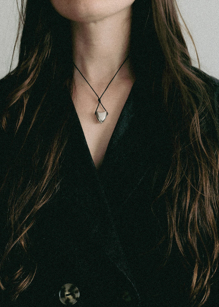 Small Collaboration With Time Container Cord Necklace