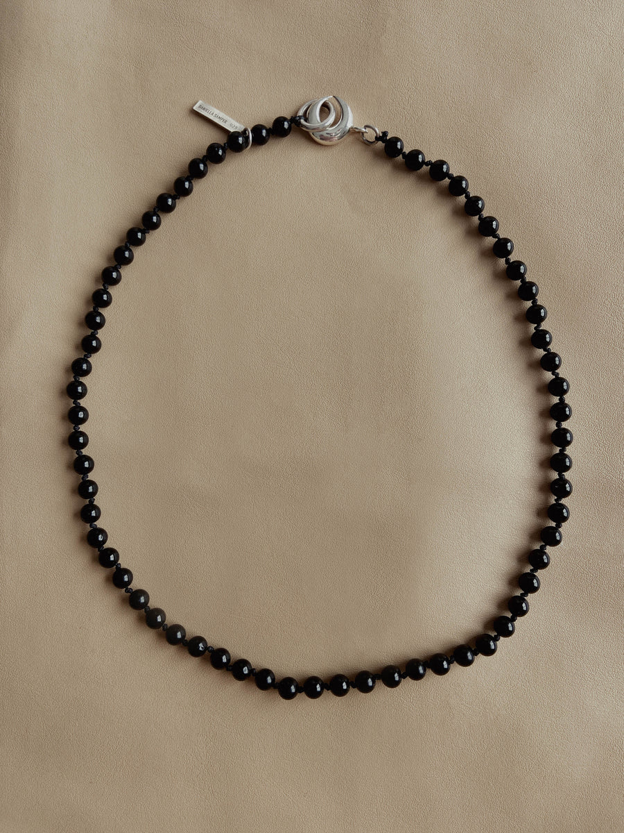 Black Tourmaline Perlina Necklace