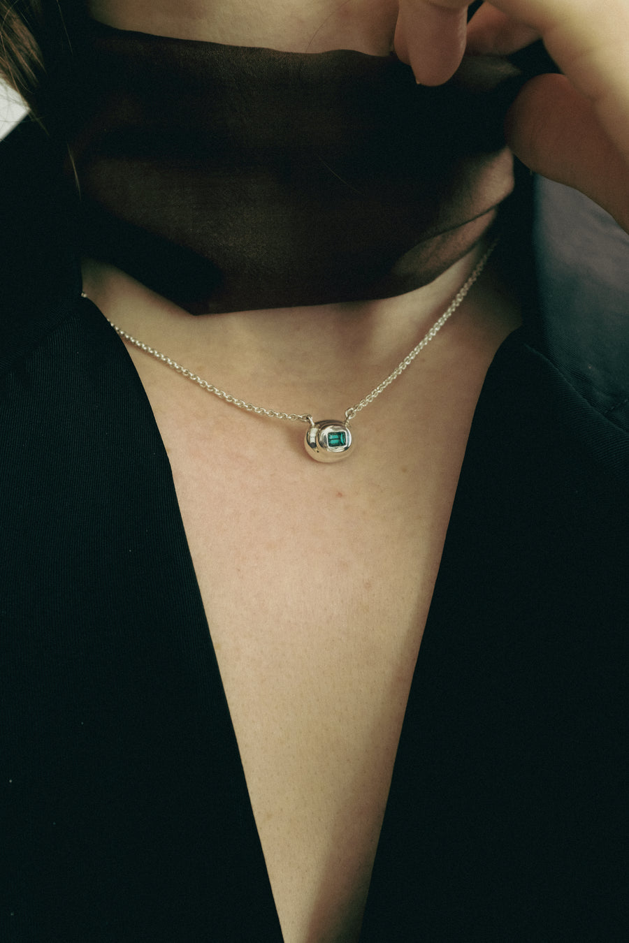 Canto Pendant in Emerald