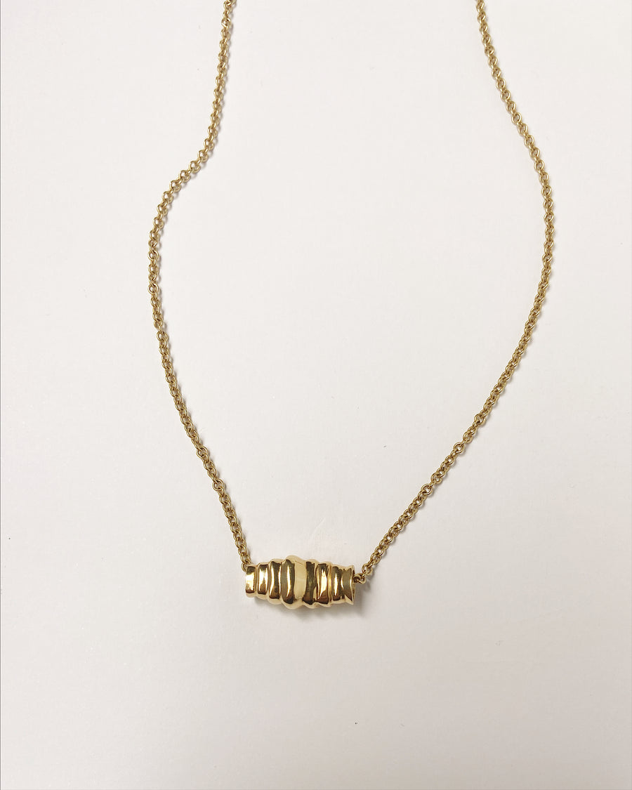 Caterpillar Bead Necklace in 18k Fairmined Gold